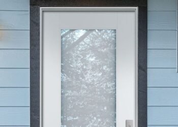 This smart front door can go from clear to opaque with a voice command
