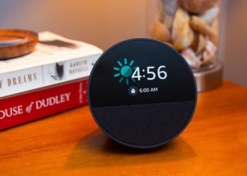 Amazon’s Echo Spot alarm clock is on sale with a free color smart bulb