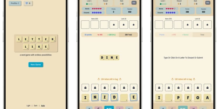 Letterlike Combines a Word Game and Roguelike for an Epic Good Time
