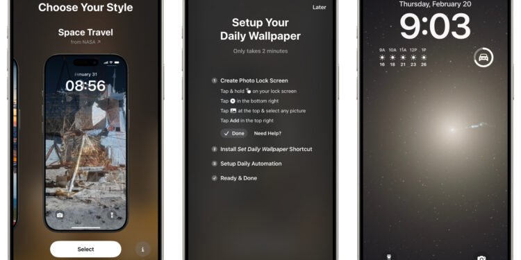 Daily Wallpaper Brings a Beautiful New Background to Your iPhone or iPad Without Hassle